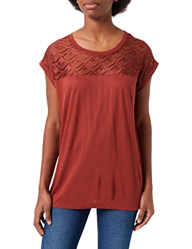 Only Onlnicole S/S Mix Top Noos, Maglietta Donna, Rosso(henna), M