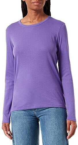 United Colors Of Benetton T-Shirt M/L , Viola 30F, XS Donna