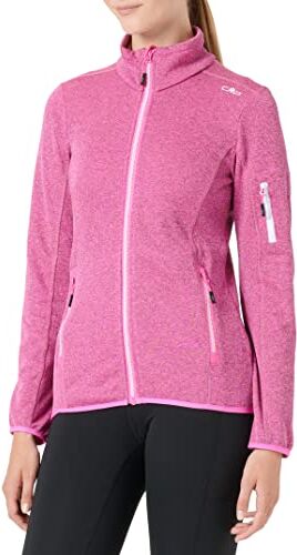 CMP Giacca In Knit-tech da Donna, Rosa (Purple Fluo Light Purple Fluo), 48