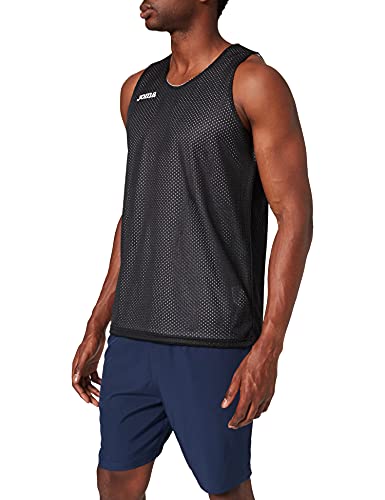 Joma Aro Maglia Reversibile Basket Unisex Adulto, Nero, L