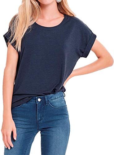 Only onlMOSTER S/S Top Noos Jrs T-Shirt, Navy Blazer, 34 (Taglia Produttore: X-Small) Donna