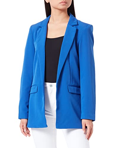 PIECES Pcbozzy Ls Loose Blazer Noos Bc Blazer, Blu (Mazarine Blue), XS Donna