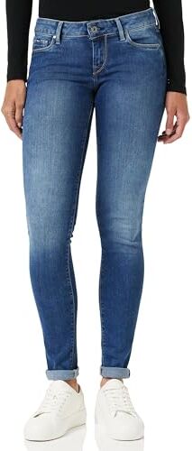 Pepe Jeans Soho, Pantaloni Donna, Blu (Denim-h45), 25W / 28L