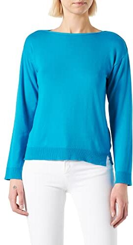 United Colors Of Benetton Maglione  Donna, Blu Cielo 3m0, XS