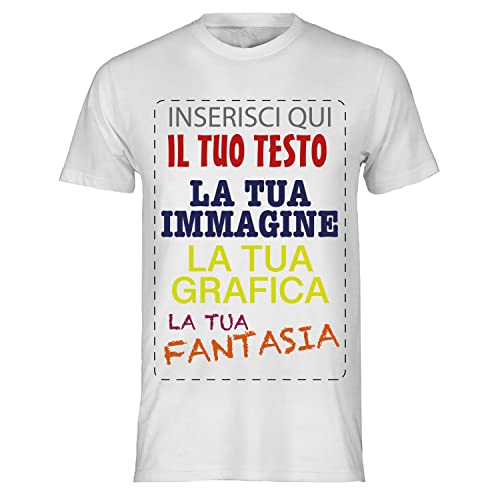 VENEZIANO T-shirt cotone personalizzabile, maglia unisex personalizzata con stampa per Uomo e Donna, maglietta personalizzata su richiesta 100% made in Italy