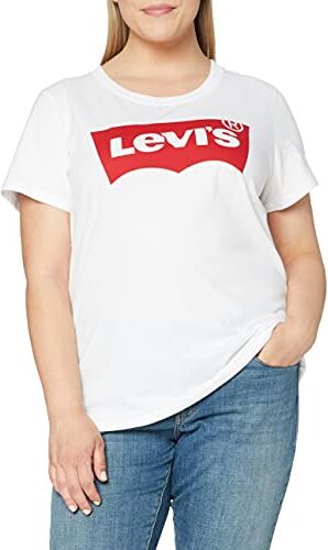 Levis Plus Size Perfect Tee, T-shirt Donna, Plus Batwing White, 1XL