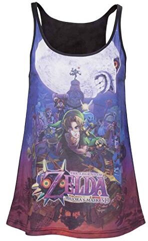 Bioworld Nintendo zelda majora's mask ladies tank top (top donna tg. xs)