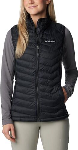 Columbia Powder Pass Vest Gilet, Black 012, XS Donna