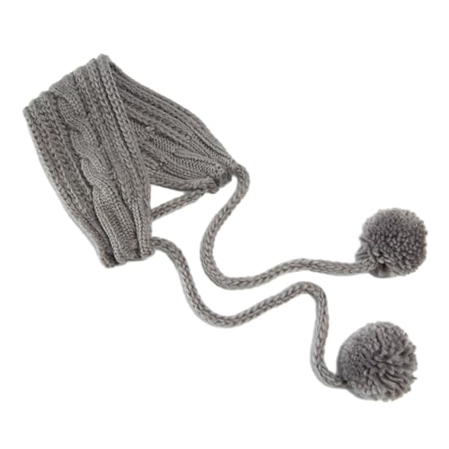 SAKEIOU Fascia per scaldaorecchie in maglia a trecce, morbida ed elasticizzata, per capelli all'uncinetto, per adulti