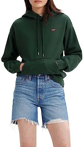 Levis Standard Sweatshirt, Felpa con cappuccio Donna, Darkest Spruce, XS