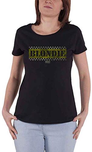 Blondie T Shirt Taxi Debbie Harry Band Logo Nuovo Ufficiale da Donna Skinny Fit Size S