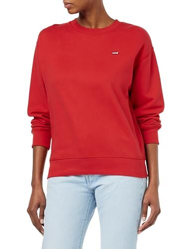 Levis Standard Crew, Maglia di tuta Donna, Script Red, M