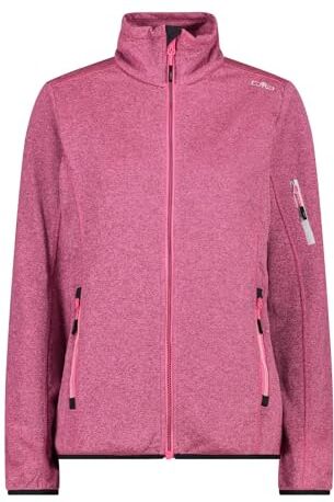 CMP Giacca In Knit-tech da Donna, Rosa (Pink Fluo Lighter), 48