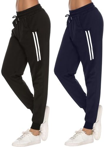 Sykooria Pantaloni Sportivi Donna Pantalone Tuta Donna Leggeri Pantaloni Cotone Jogger con Coulisse