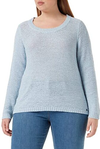 Only Onlgeena XO L/S Knt Noos-Maglione Lavorato a Maglia, Blu di Cachemire, XXXL Donna