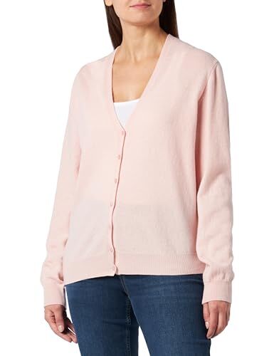 United Colors Of Benetton Cardigan M/L  Manica Lunga, Rosa Pastello 5A4, S Donna