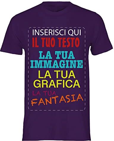 VENEZIANO T-shirt cotone personalizzabile, maglia unisex personalizzata con stampa per Uomo e Donna, maglietta personalizzata su richiesta 100% made in Italy