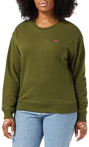 Levis Standard Crew, Maglia di tuta Donna, Dark Olive, XL