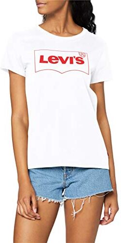 Levis The Perfect Tee Maglietta, White (Bw Outline T2 White+ 0771), XS Donna