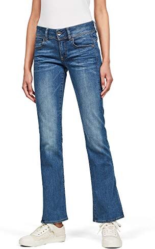 G-STAR RAW Midge Bootcut Jeans, Blu (Faded Blue ), 25W / 30L Donna