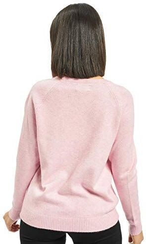 Only ONLLESLY Kings L/S Pullover Knt Noos Maglione, Rosa (Light Pink Light Pink), L Donna