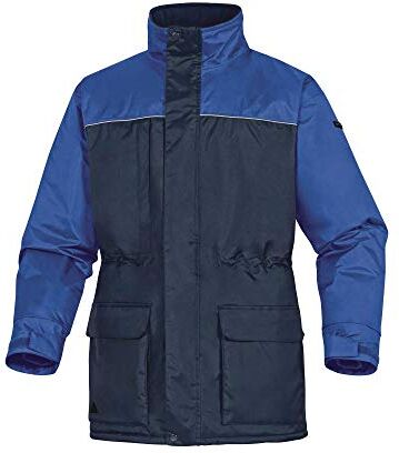 DELTAPLUS Delta Plus HELS2BRXX Parka in poliestere rivestito con PVC, speciale protezione dal freddo -20 °C, blu navy/blu reale, taglia XXL, 0 pezzi