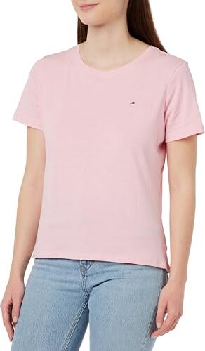 Tommy Jeans TJW SOFT JERSEY TEE, S/S Knit Tops Donna, Rosa (Ballet Pink), XL