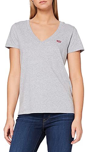 Levis Perfect V-neck, T-shirt Donna, Starstruck Heather Grey, XS