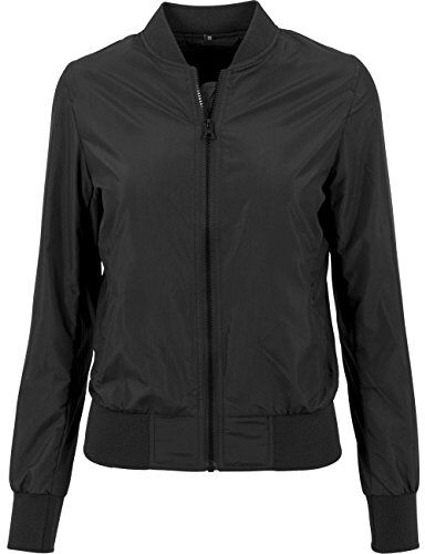 Build Your Brand Donna, Giacca Bomber Nylon, Schwarz, M