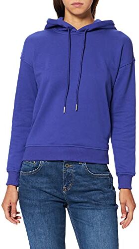 Urban Classics Felpa con Cappuccio Donna Invernale, Pullover Caldo Manica Lunga, Maglione Pesante per Ragazza, Colore bluepurple, Taglia XS