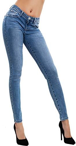 Toocool Jeans Donna Pantaloni Skinny Slim Elasticizzati Push up Aderenti Nuovi M5780 [M,BH6075 Jeans Chiaro]