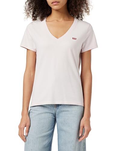 Levis Perfect V-neck, T-shirt Donna, Mauve Chalk, M