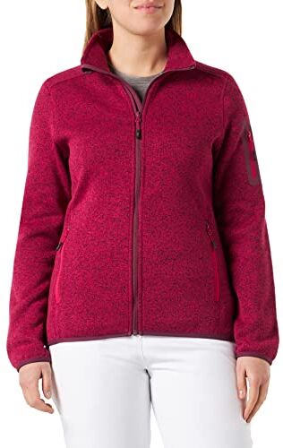 CMP Giacca In Knit-tech da Donna, Fucsia/Amaranto, 52