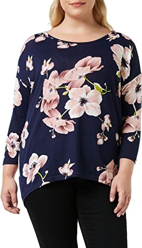 Only Printed 3/4 Sleeved Top, Maglione Donna, Multicolore (Night Sky/Aop/Flower Print), M