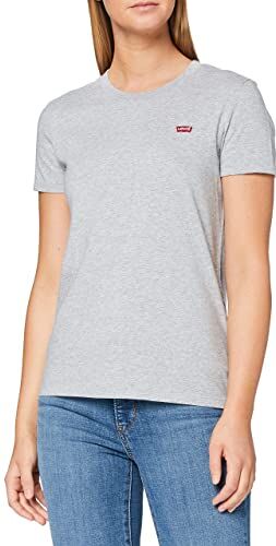 Levis Perfect Tee T-Shirt, Starstruck Heather Grey X., M Donna