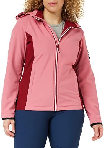 CMP Giacca In Softshell Da Donna Con Cappuccio Removibile, Desert Rose, L