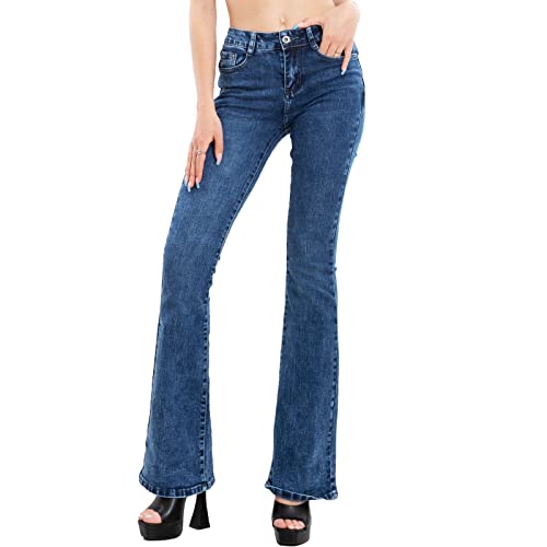 Toocool Jeans Donna Pantaloni Skinny Push up Zampa Elefante Campana XM-986 [XXL,NG-169 Blu]