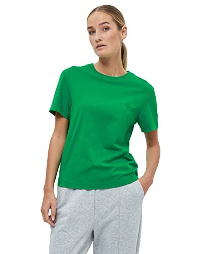 Beyond Now Bora Gots Regular Tee Donna, Verde (417 Pepper Green), M