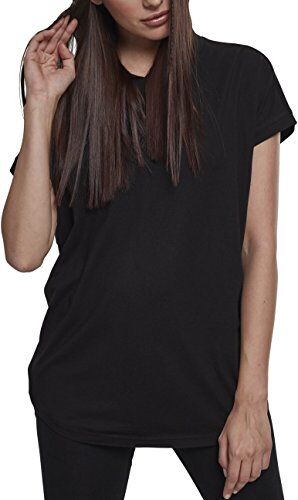 Urban Classics Ladies Sleeveless Jersey Hoody T-Shirt, Nero, XS Donna