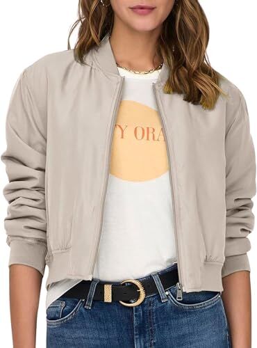 Only Onlalma Bomber Otw Noos Giacca, Pumice Stone, L Donna