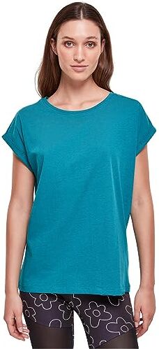 Urban Classics Maglietta da Donna Extended Shoulder Tee T-Shirt, Verde Acqua, S