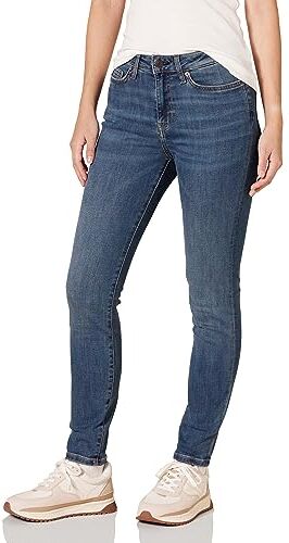 Amazon Essentials Jeans Skinny a Vita Alta Donna, delavé Medio, 40 Lungo