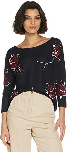 Only Printed 3/4 Sleeved Top, Maglione Donna, Blu (Night Sky/Aop/Lulu Flower), M