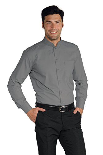 Isacco Dublino Unisex Camicia, Taglia L, Grigio