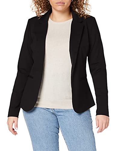 Ichi KATE BL, Blazer Donna, Schwarz (Black ( Solid) 10001), 38 (Talla produttore: M)