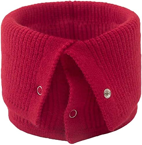 HEYONA Camicetta staccabile con colletto finto, collo alto con bottoni in maglia ( Color : Rood )