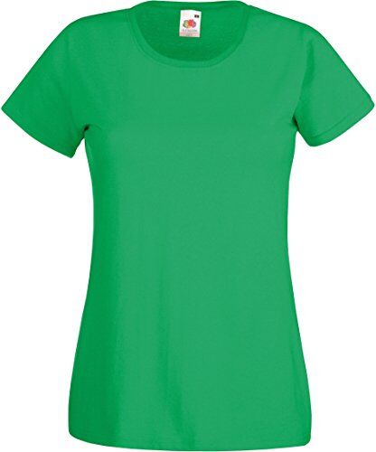 Fruit of the Loom Maglia Manica Corta Donna (M) (Verde kelly)