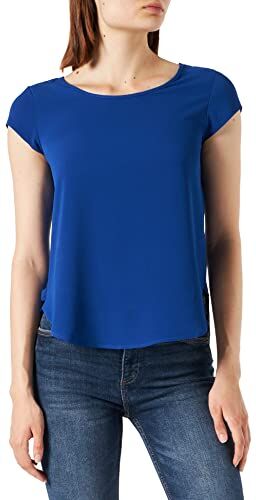 Only Onlvic S/S Solid Top Noos Wvn T-Shirt, Blu (Surf The Web), 34 EU Donna