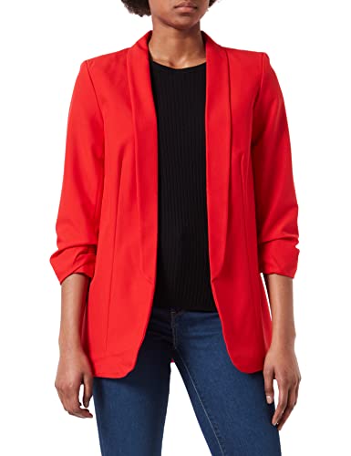 PIECES Pcboss 3/4 Blazer Noos, Blazer Donna, Rosso High Risk Red, XS