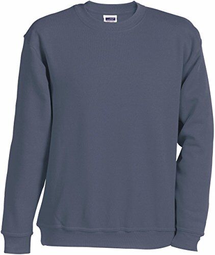 James & Nicholson James+Nicholson Felpa unisex JN 040 Grigio nero 5XL